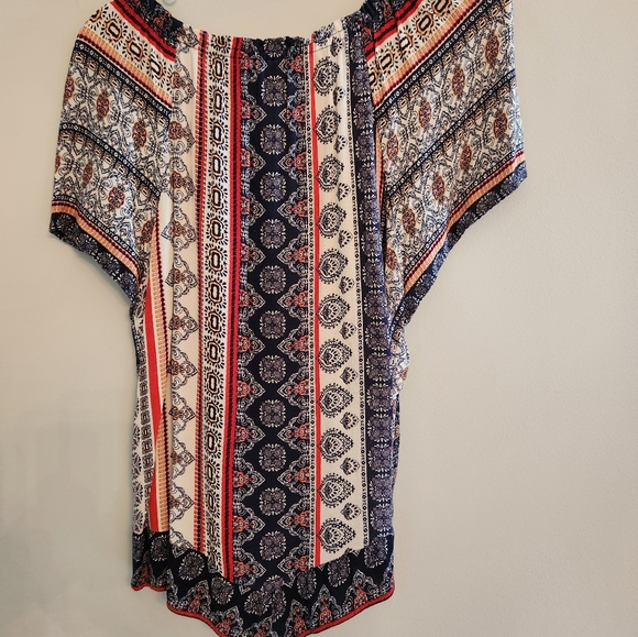 Womens Paisley Print BOHO Blouse.  Size XL.  BEAUTIFUL COLORS. - Picture 4 of 4